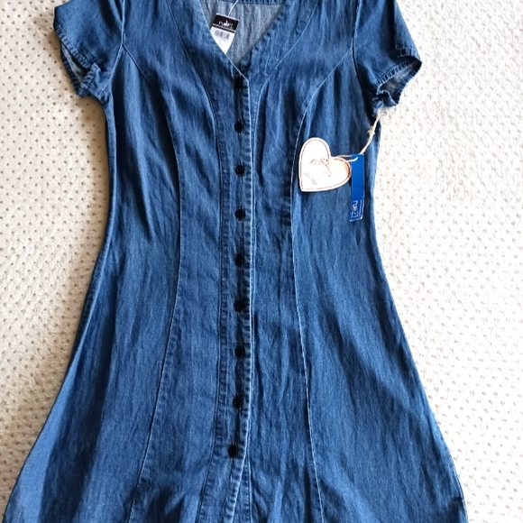 VTG Very cute button up Jean dress from Sadie Robertson collection Rue 21 - Picture 3 of 14